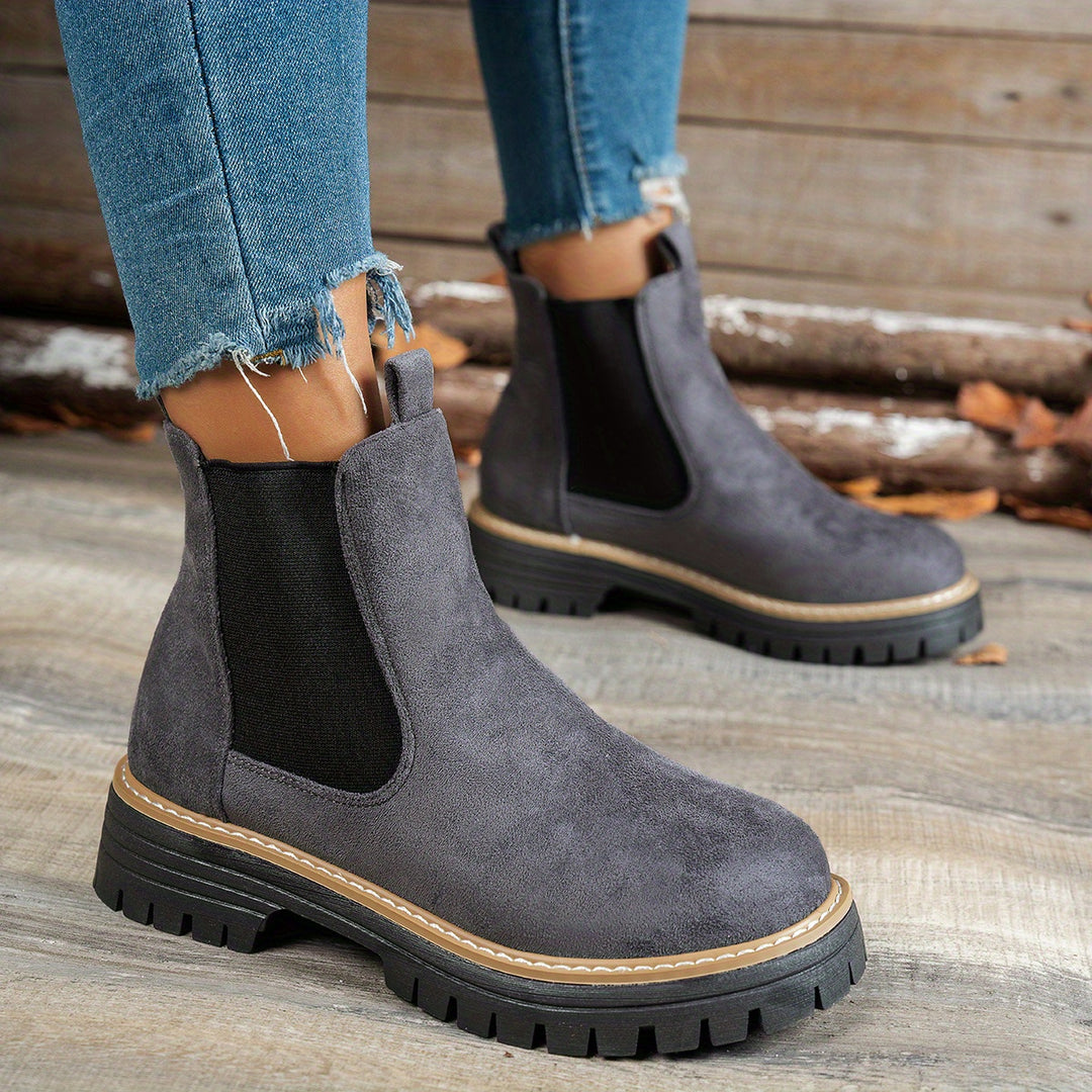 Mila - Chunky Platform Ankle Boots