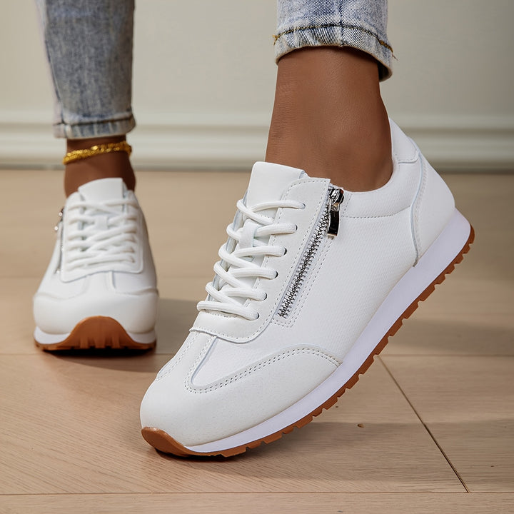 Zara - Lace-Up Side Zip Sneaker