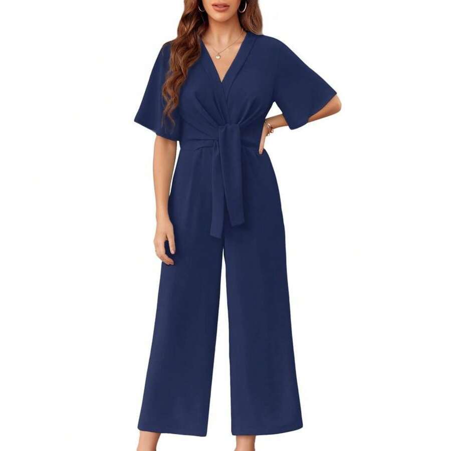Glennie - Elegant Wide-Leg Jumpsuit