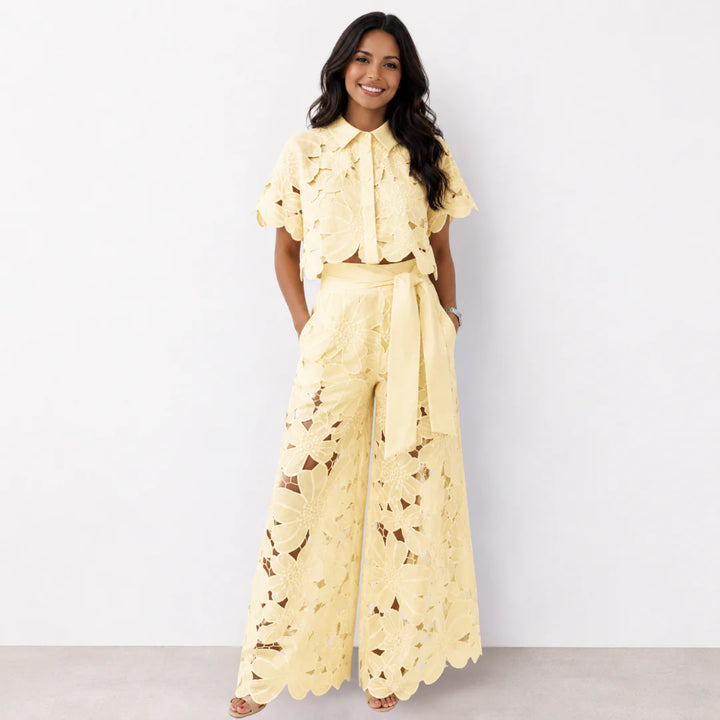 Florence - Eyelet Lace Two-Piece Set