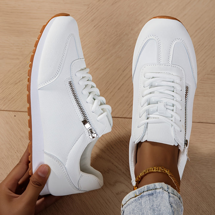 Zara - Lace-Up Side Zip Sneaker