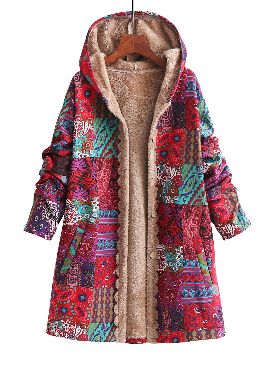 Nova - Oversized Hooded Plush Coat