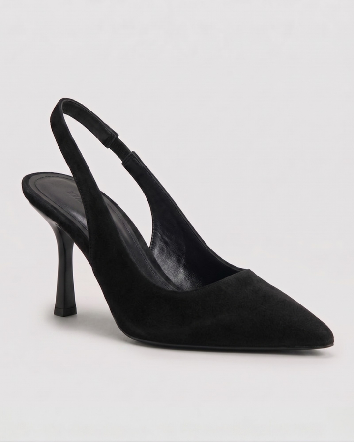 Aria - Pointed Toe Slingback Heels