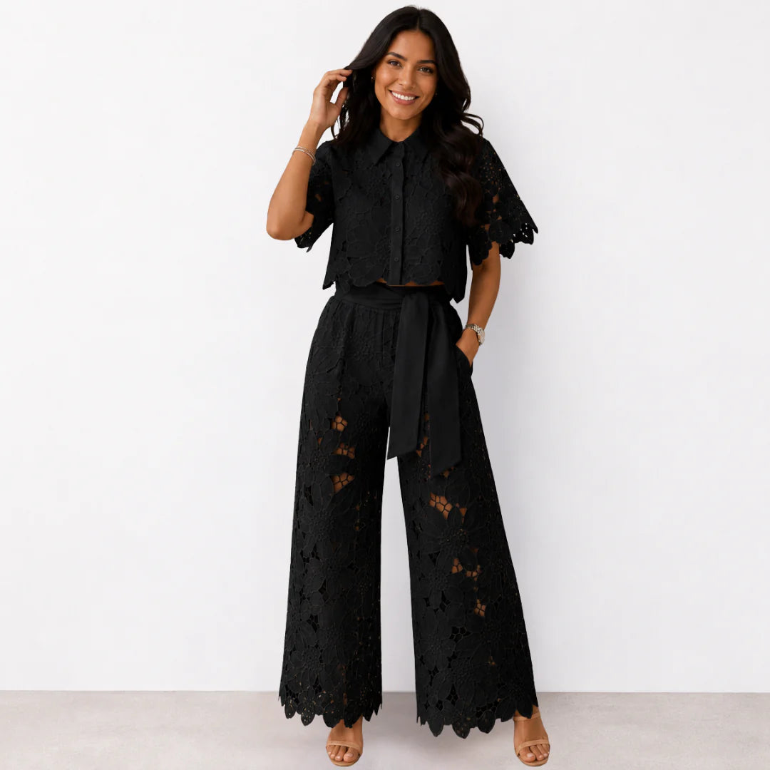 Florence - Eyelet Lace Two-Piece Set