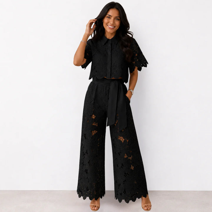 Florence - Eyelet Lace Two-Piece Set