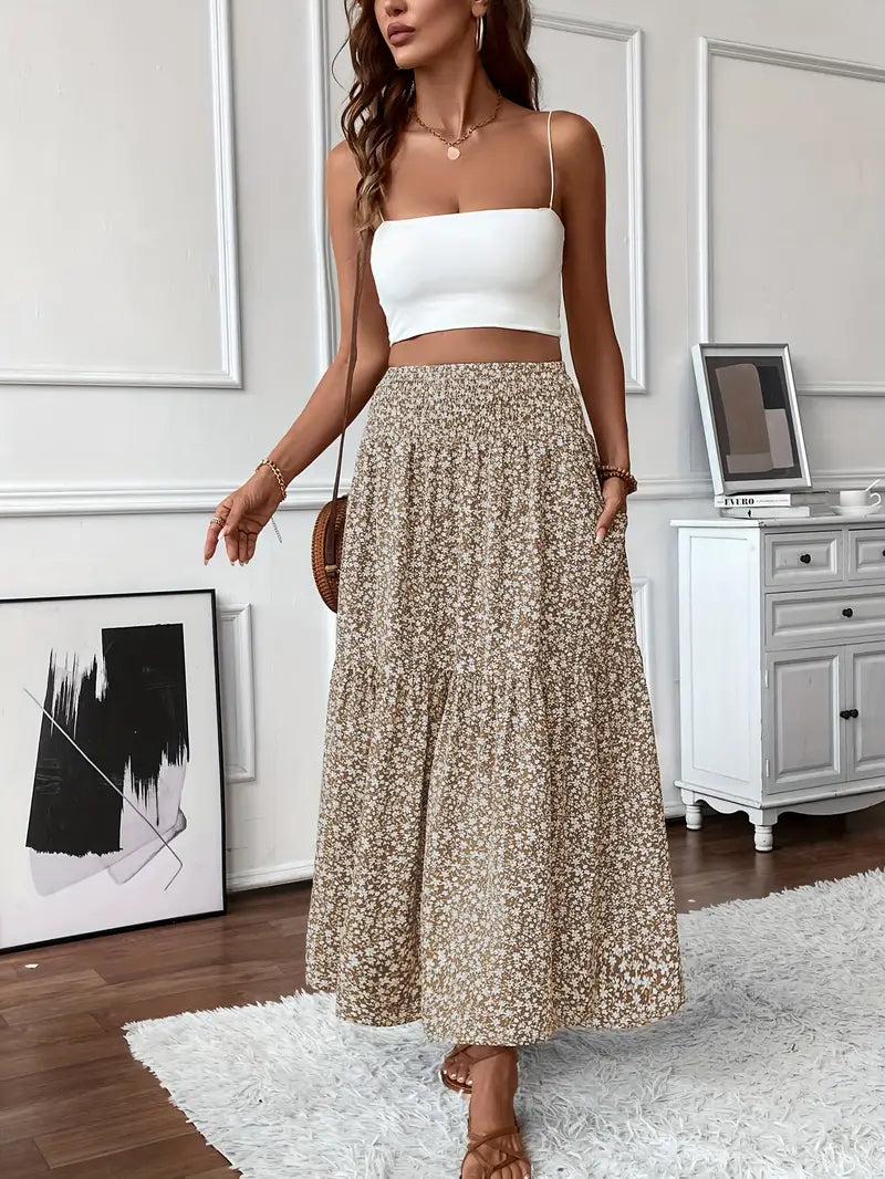 Elena - Ditsy Floral Skirt