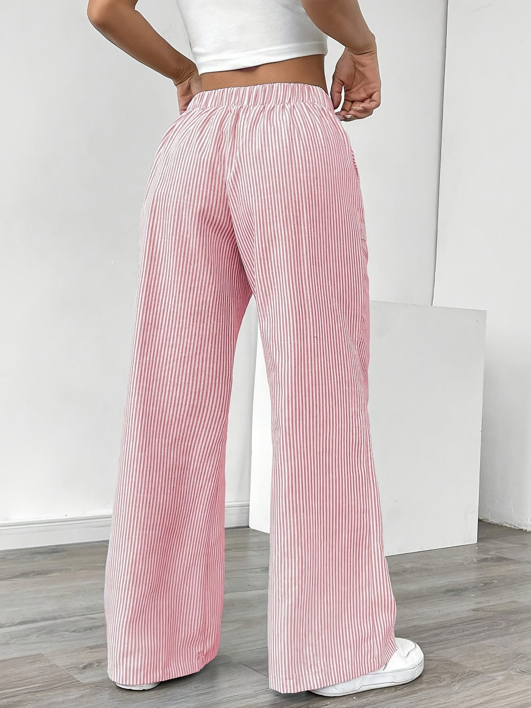 Colette - Striped Wide-Leg Trousers