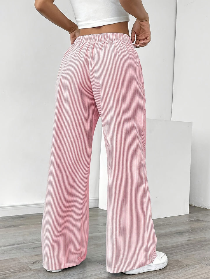 Colette - Striped Wide-Leg Trousers