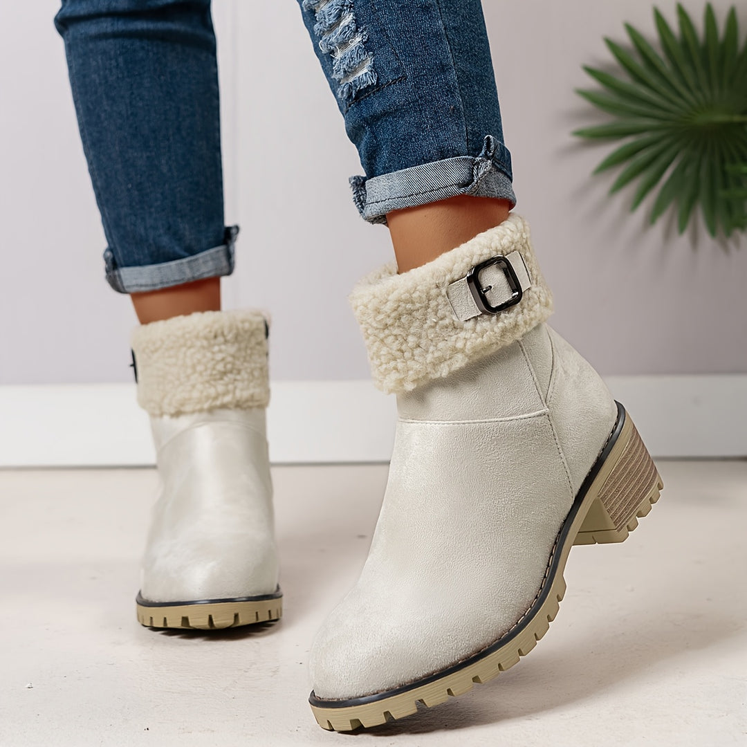 Zara - Warm Zip Ankle Boots
