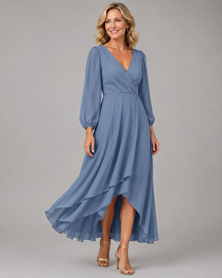 Mia - Chiffon Flowing Long Dress