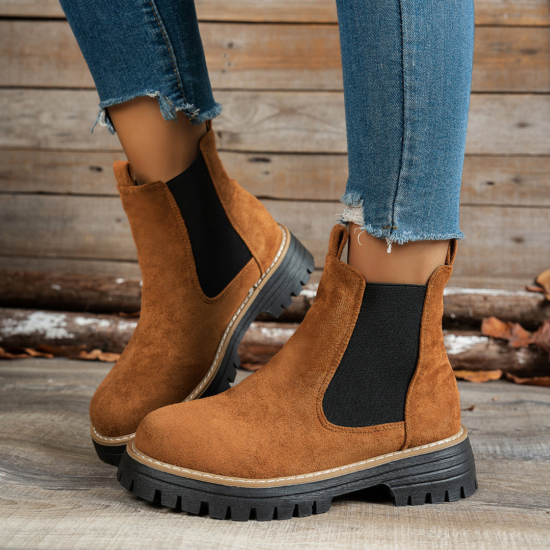 Mila - Chunky Platform Ankle Boots