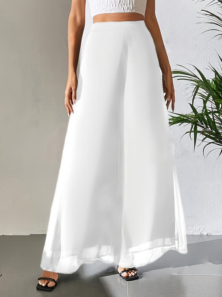 Noémie - Wide-Leg Trousers with Elastic Waist