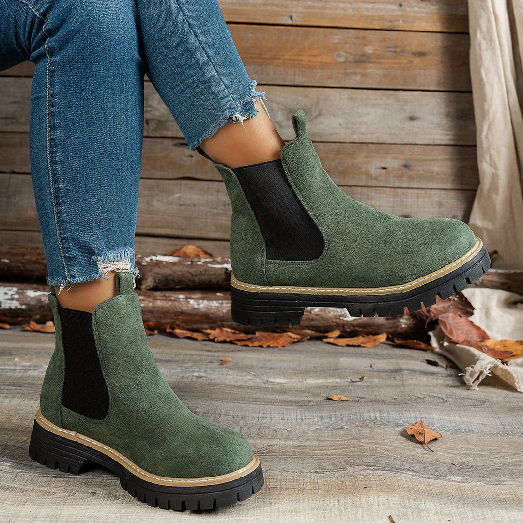 Mila - Chunky Platform Ankle Boots