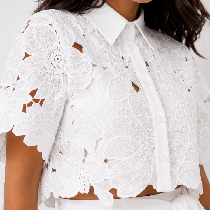 Florence - Eyelet Lace Two-Piece Set