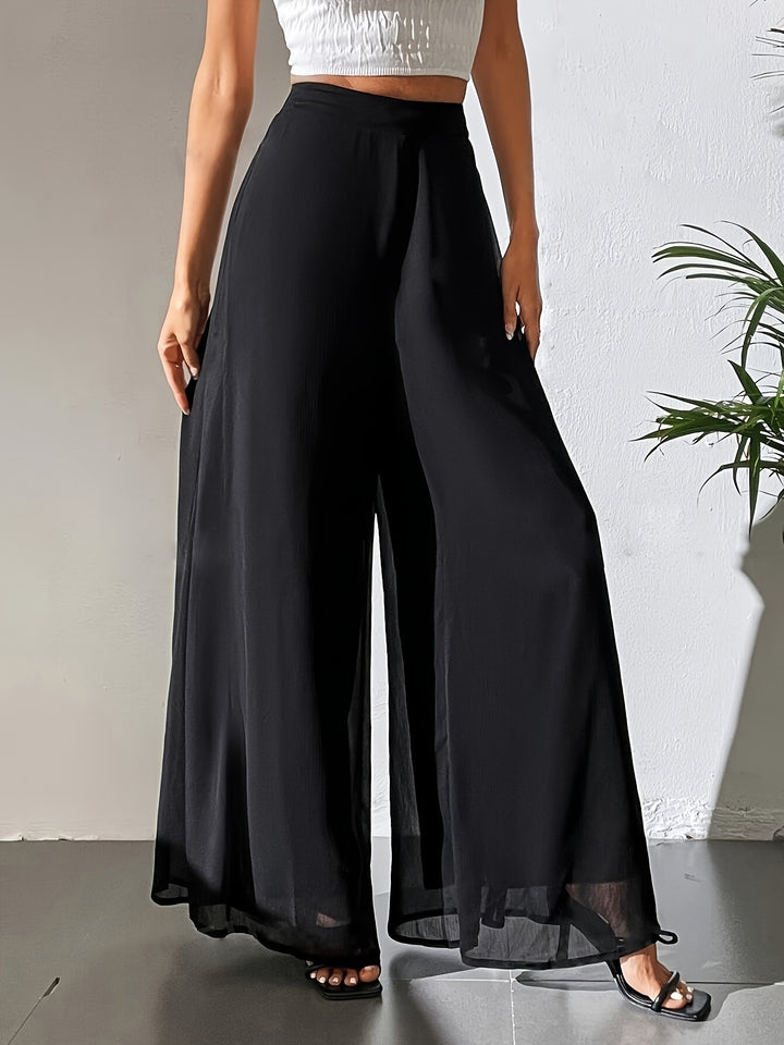 Noémie - Wide-Leg Trousers with Elastic Waist