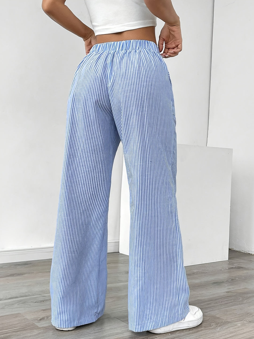 Colette - Striped Wide-Leg Trousers