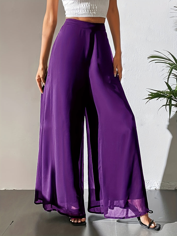 Noémie - Wide-Leg Trousers with Elastic Waist