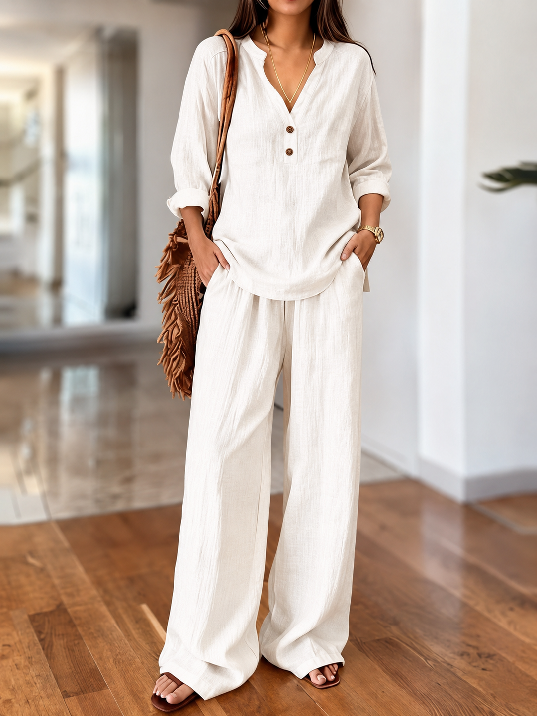 Nora - Long-Sleeve Two-Piece Set