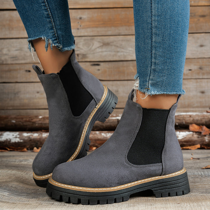 Mila - Chunky Platform Ankle Boots