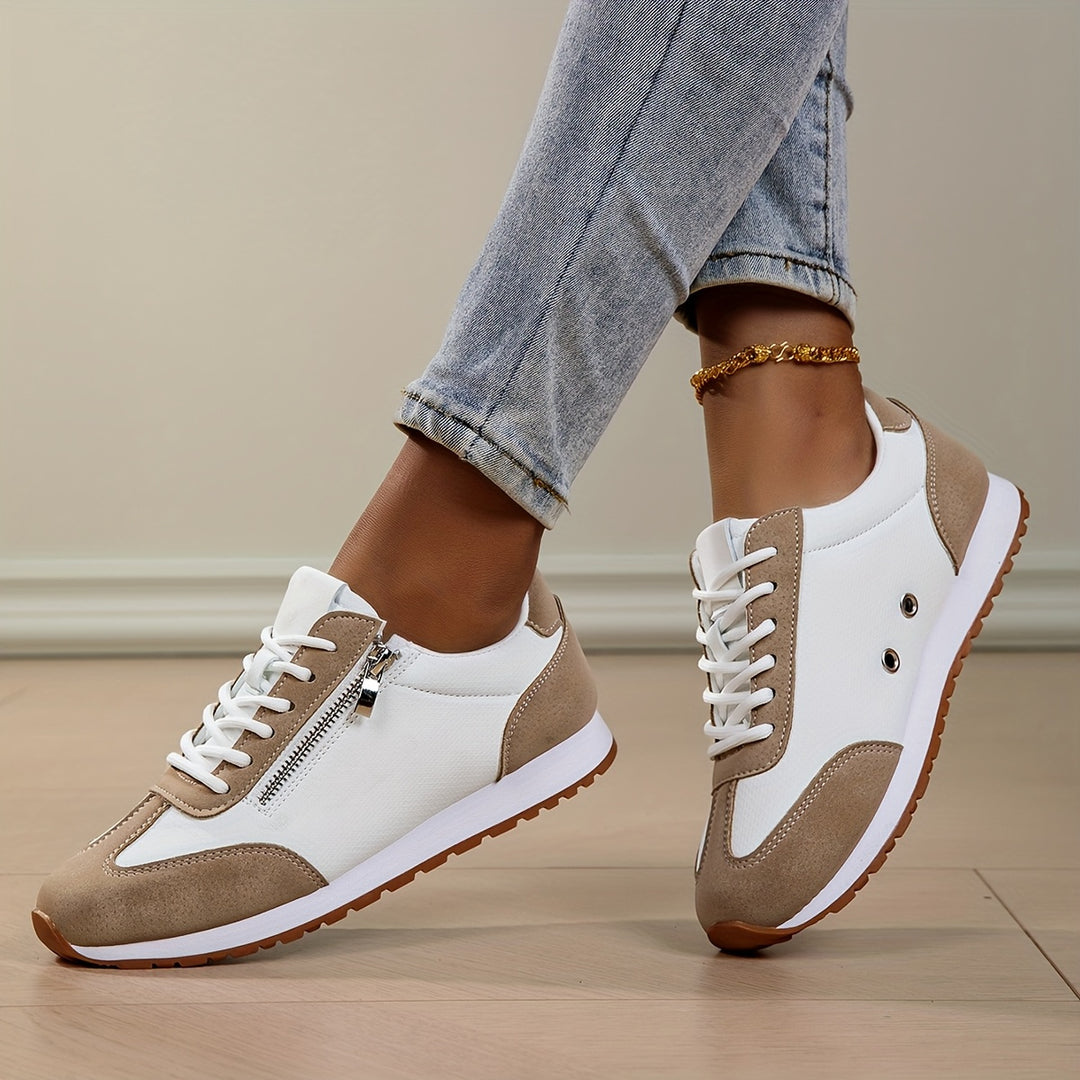Zara - Lace-Up Side Zip Sneaker