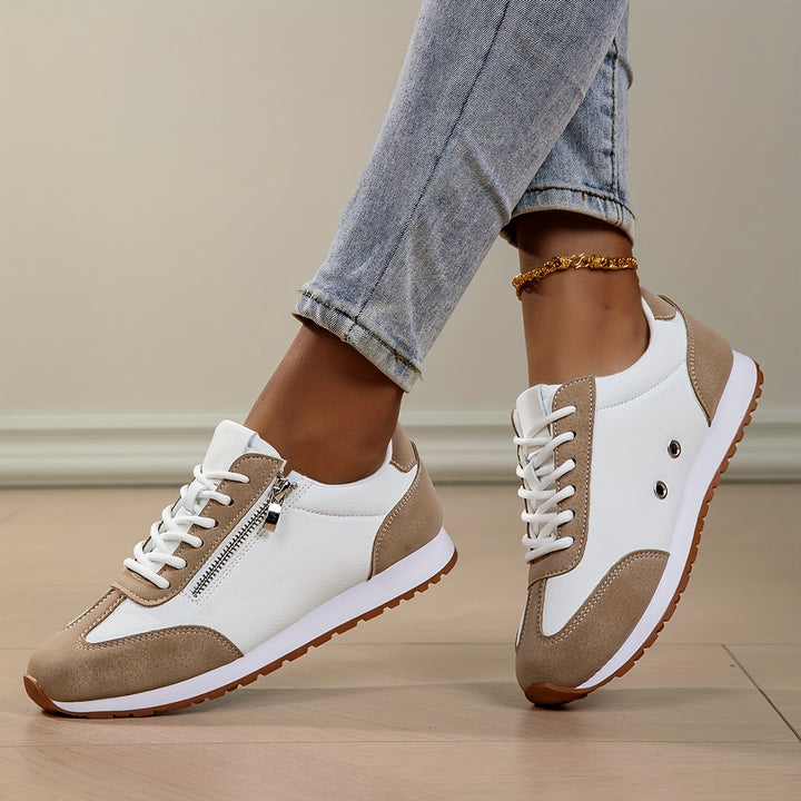 Zara - Lace-Up Side Zip Sneaker