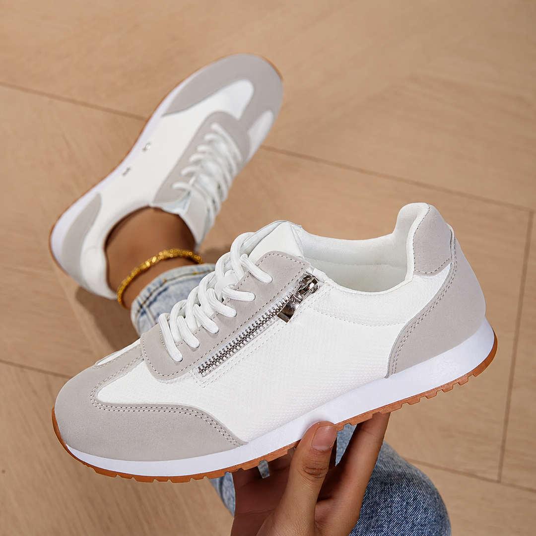 Zara - Lace-Up Side Zip Sneaker