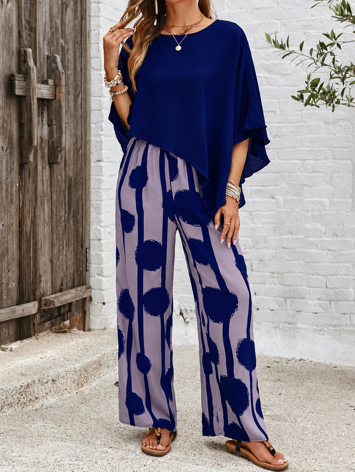 Kalliope - Elastic Waist Two-Piece Set