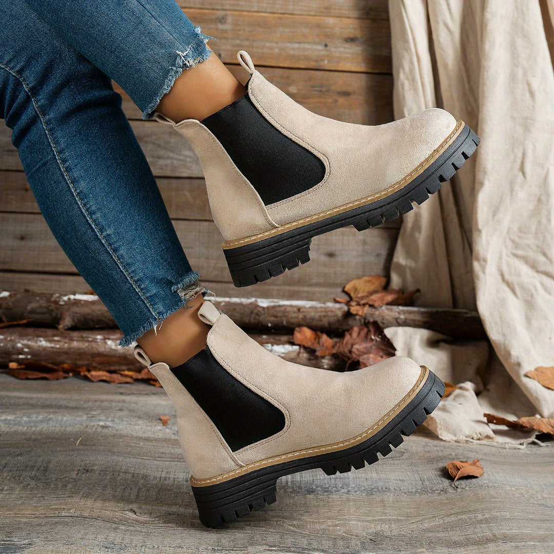 Mila - Chunky Platform Ankle Boots