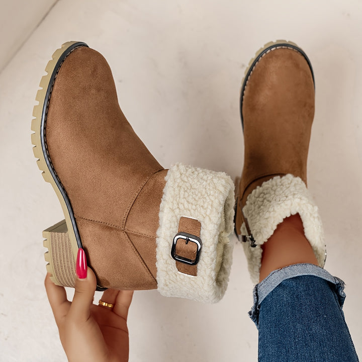Zara - Warm Zip Ankle Boots