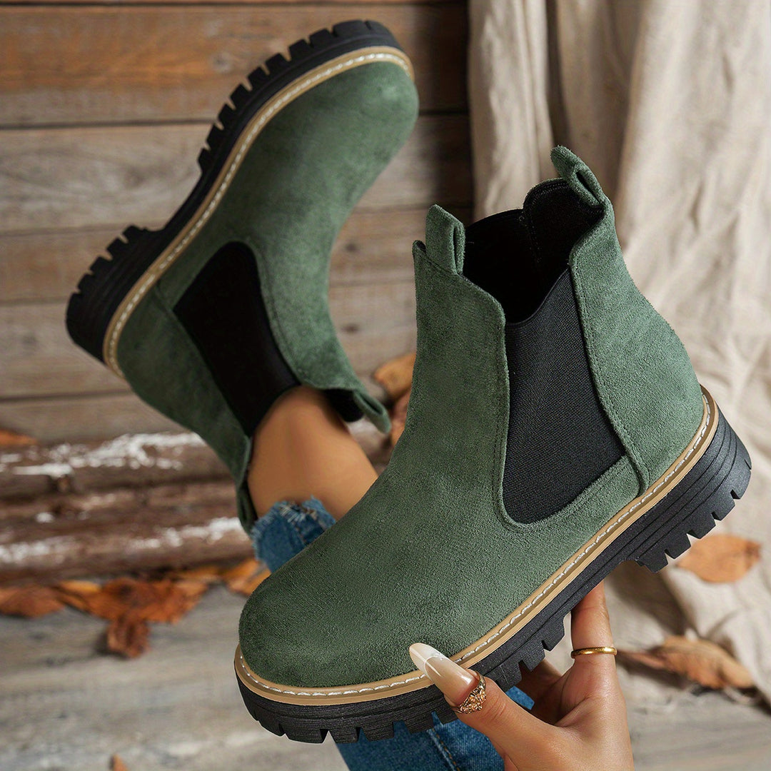 Mila - Chunky Platform Ankle Boots