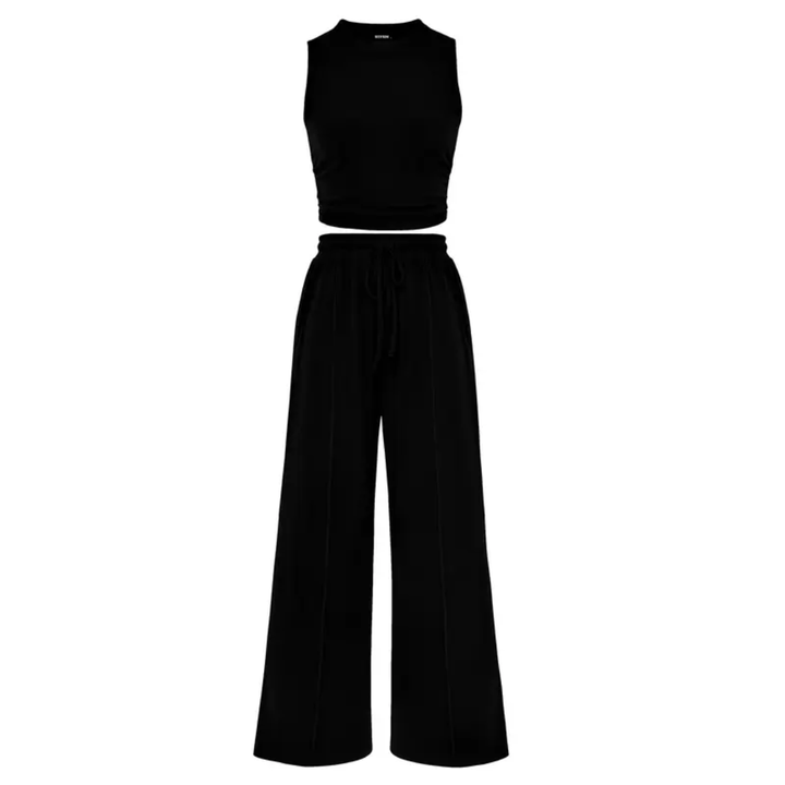 Nella - Ribbed Knit Sleeveless Lounge Set