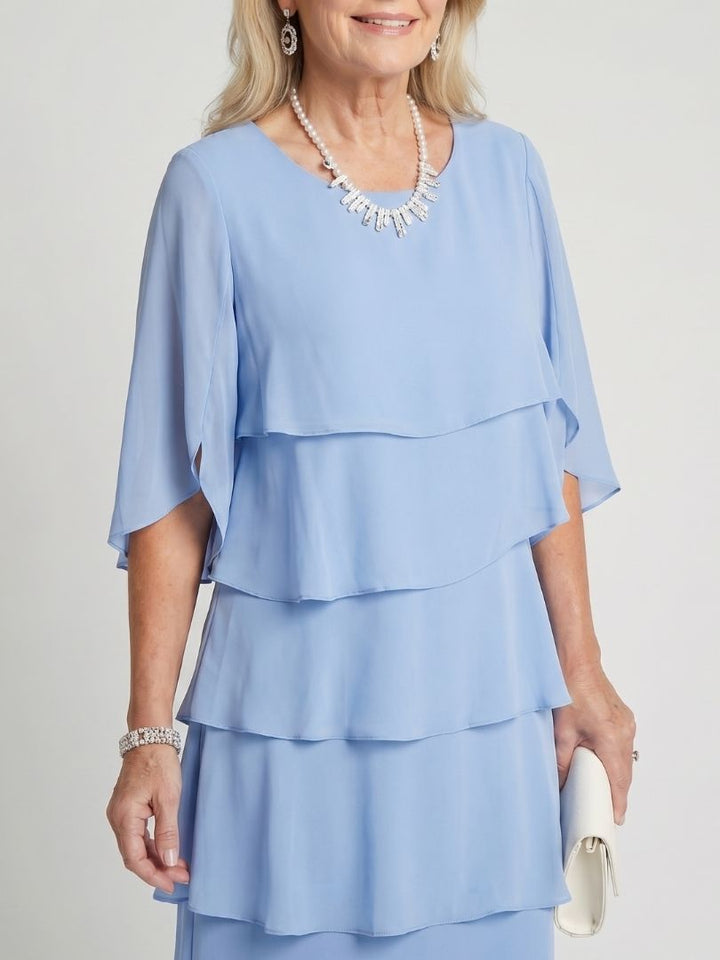 Brent - Layered Tier Midi Dress