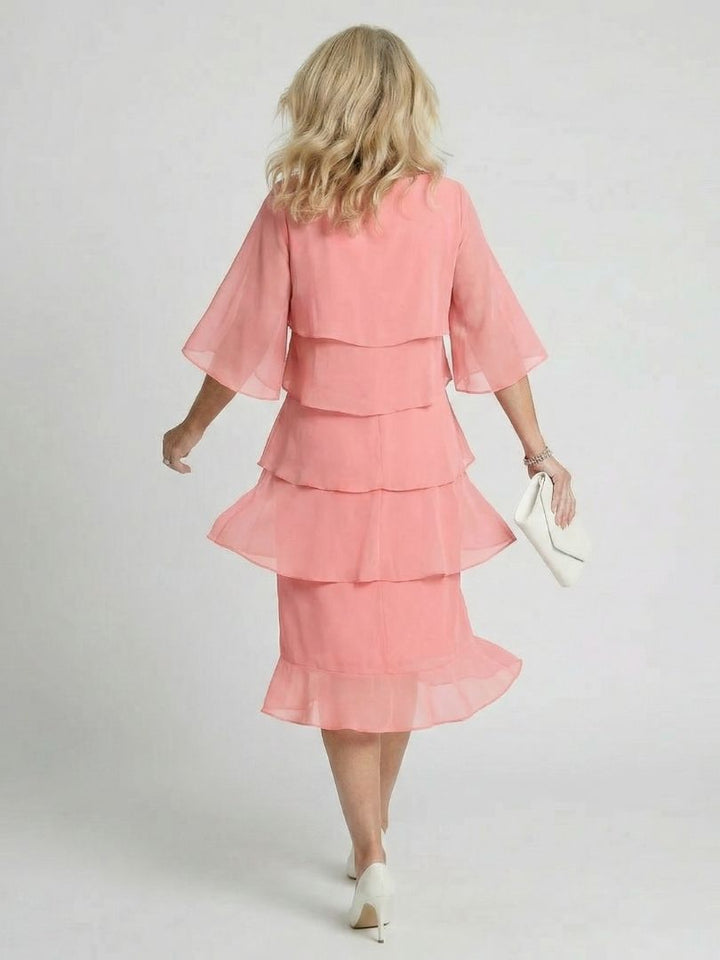 Brent - Layered Tier Midi Dress