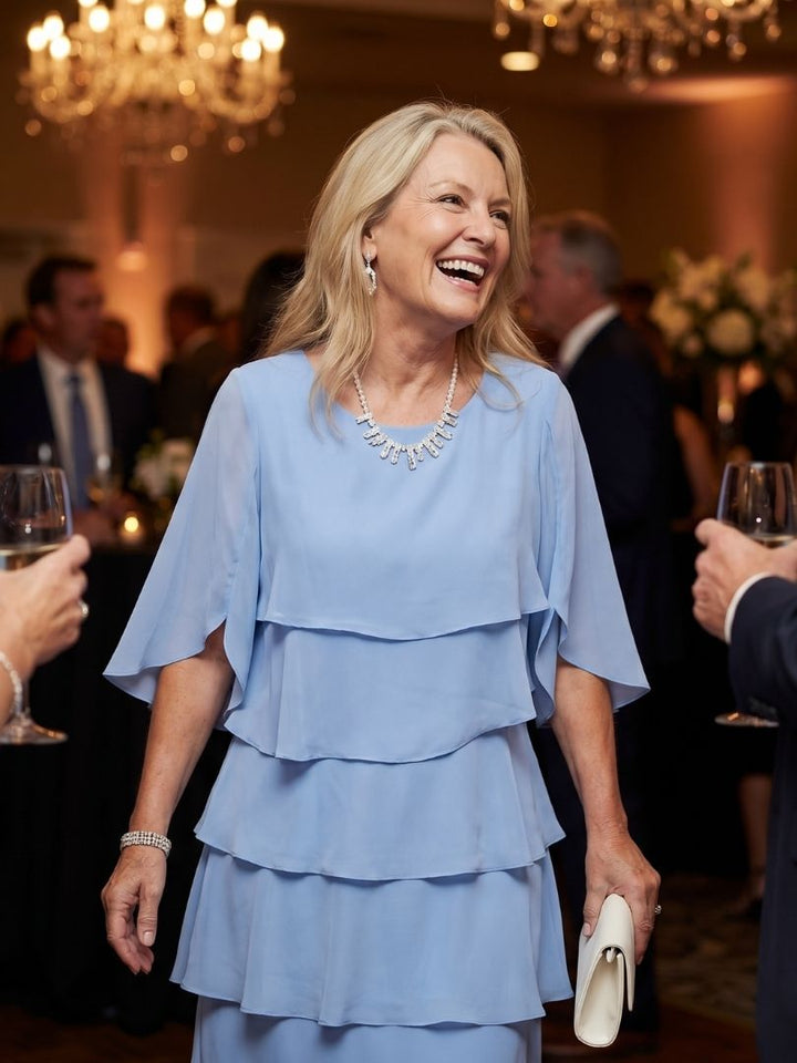Brent - Layered Tier Midi Dress