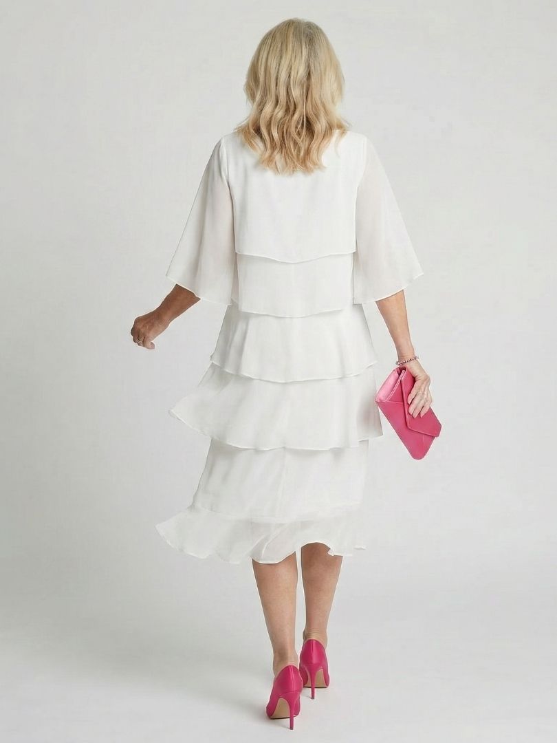 Brent - Layered Tier Midi Dress