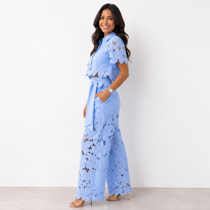 Florence - Eyelet Lace Two-Piece Set
