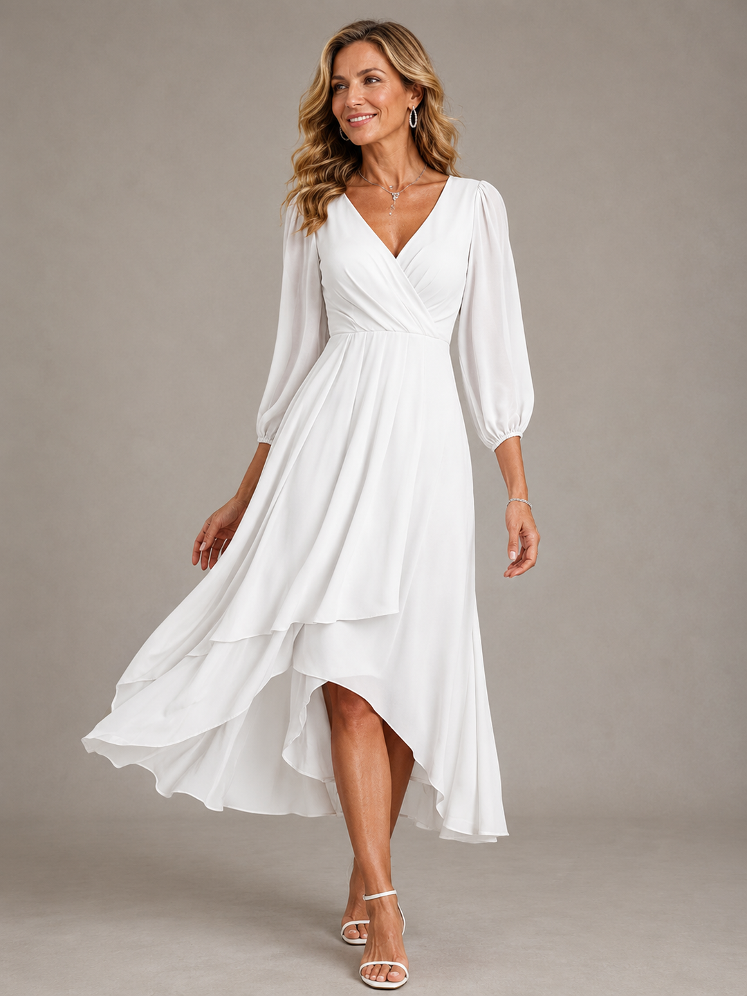 Mia - Chiffon Flowing Long Dress