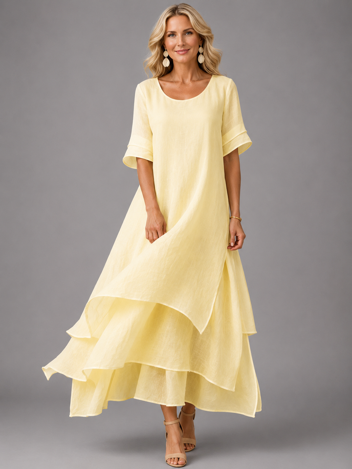 Liora - Tiered Flowing Grace Maxi Dress