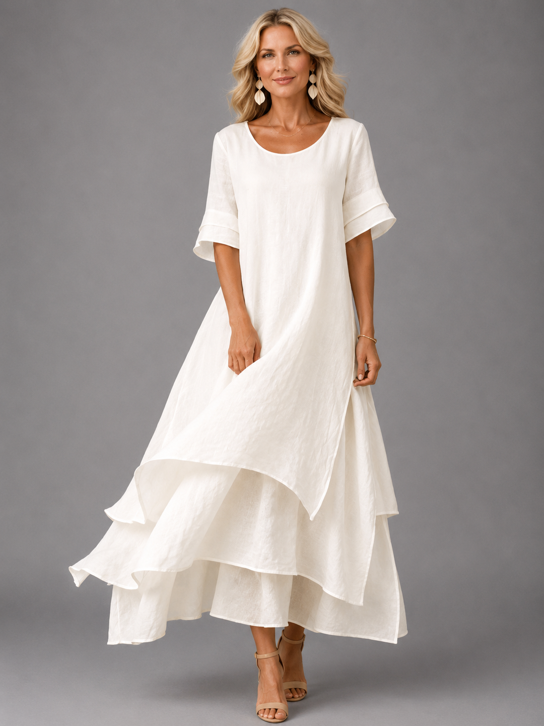 Liora - Tiered Flowing Grace Maxi Dress