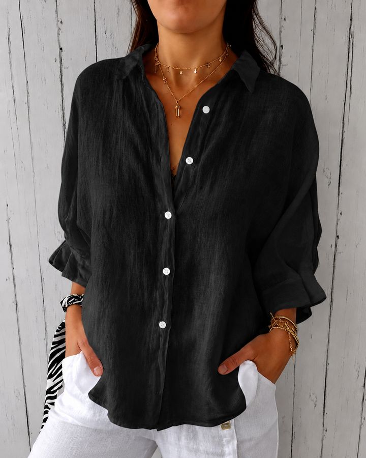 Selena - Lace-Up Back Shirt