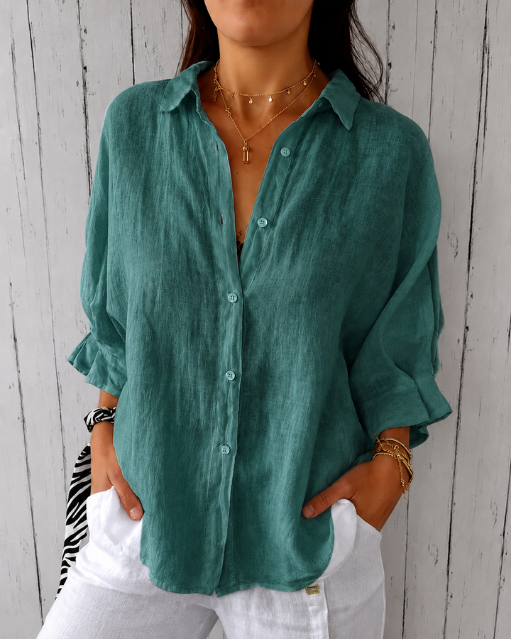 Selena - Lace-Up Back Shirt