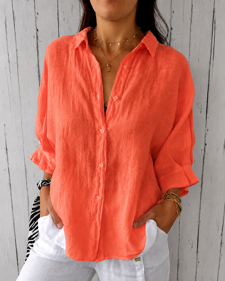 Selena - Lace-Up Back Shirt