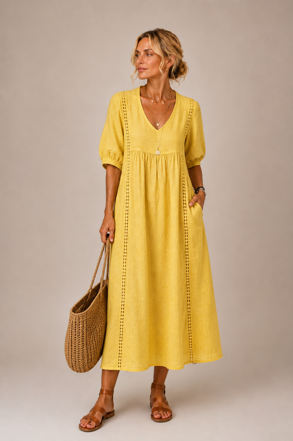 Elena - Lace Detail Dress