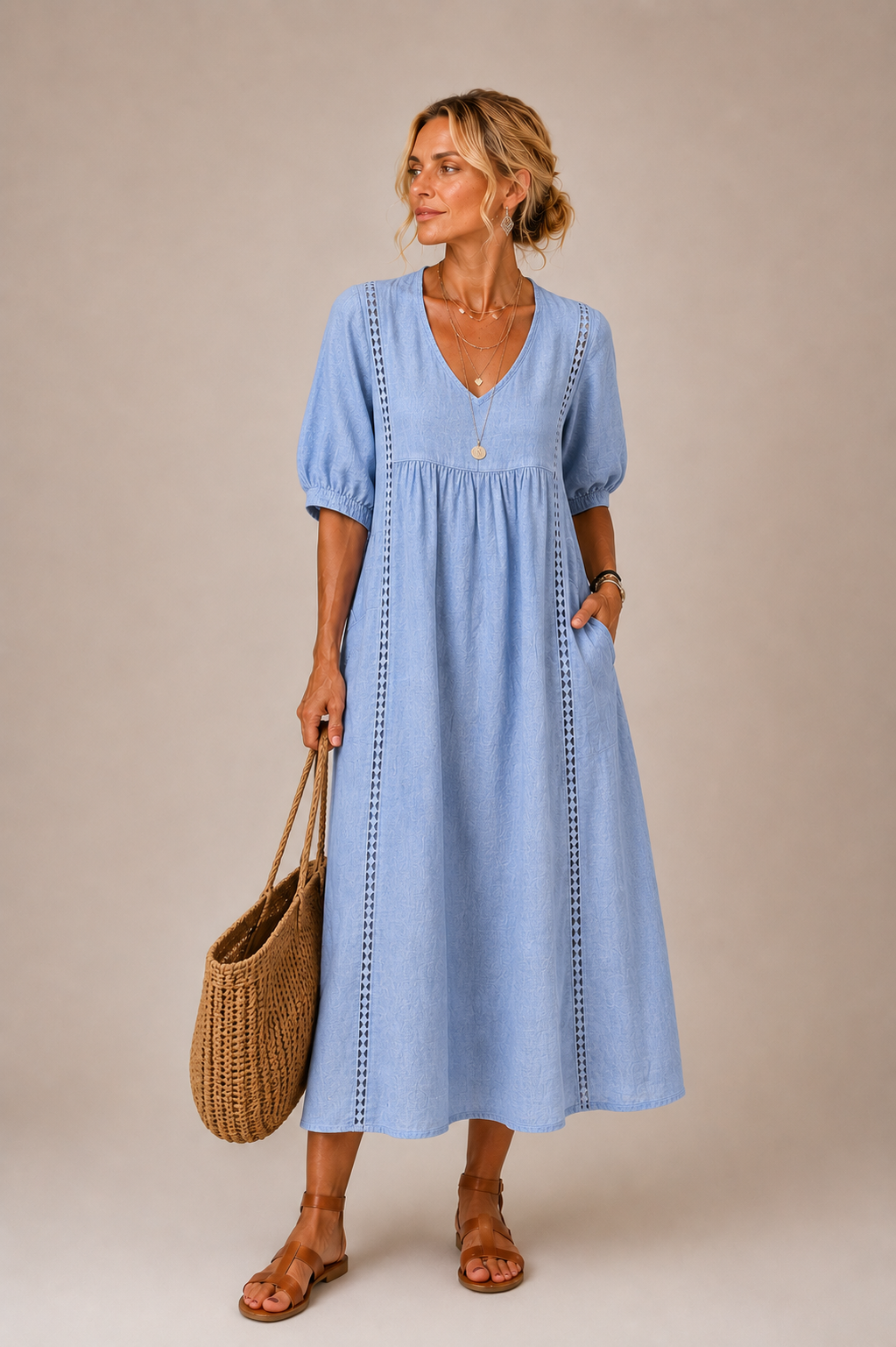 Elena - Lace Detail Dress