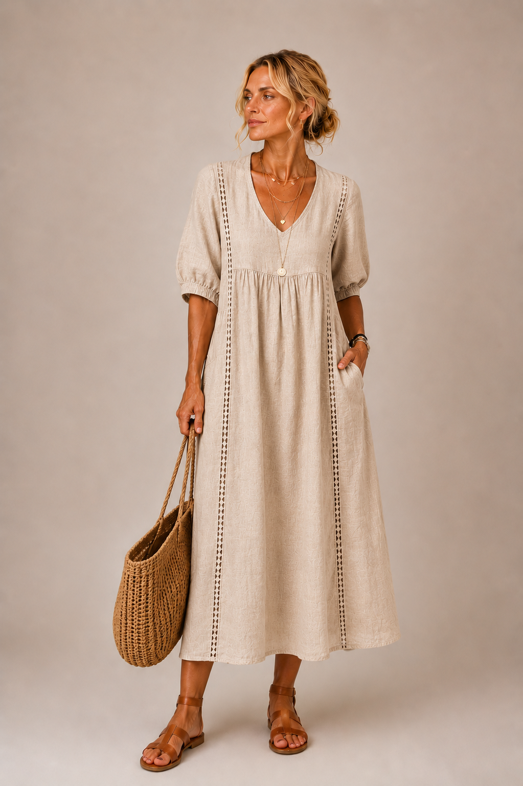Elena - Lace Detail Dress
