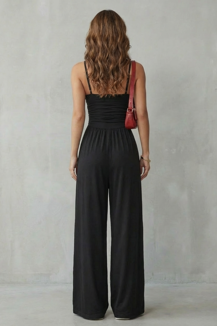 Luna - Spaghetti Strap Wide-Leg Jumpsuit