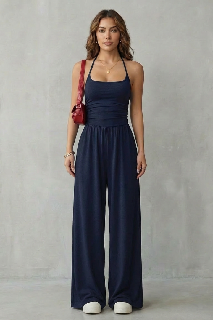 Luna - Spaghetti Strap Wide-Leg Jumpsuit