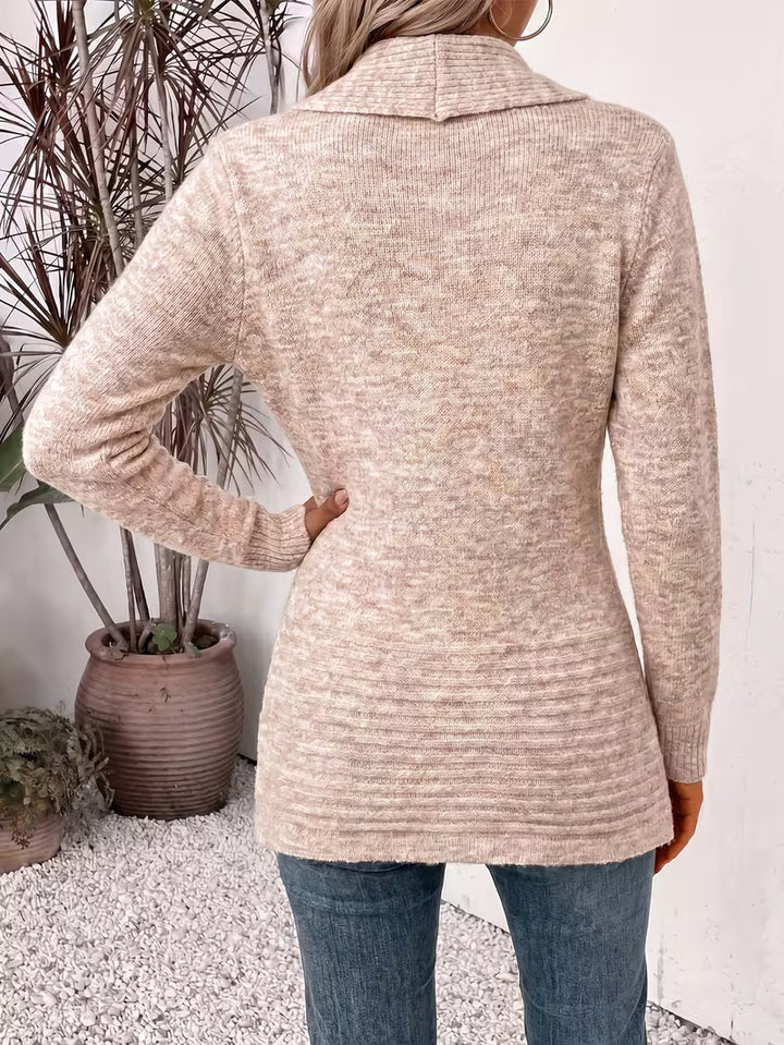 Cleo - Double-Breasted Wool Belted Cardigan