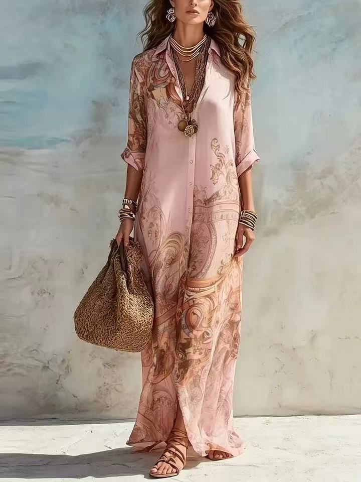 Lorna - Mediterranean Shirt Dress