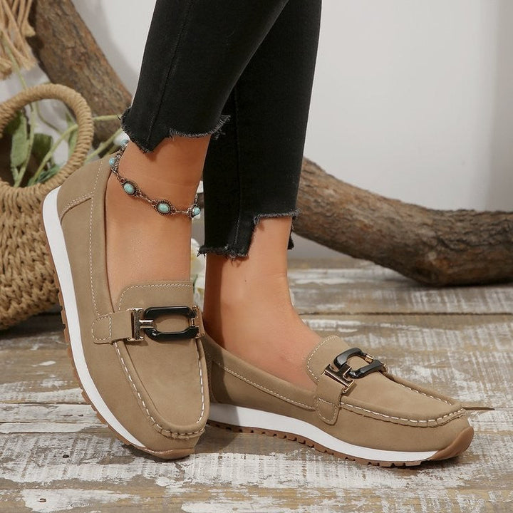 Naomi - Elegant Buckle Loafers